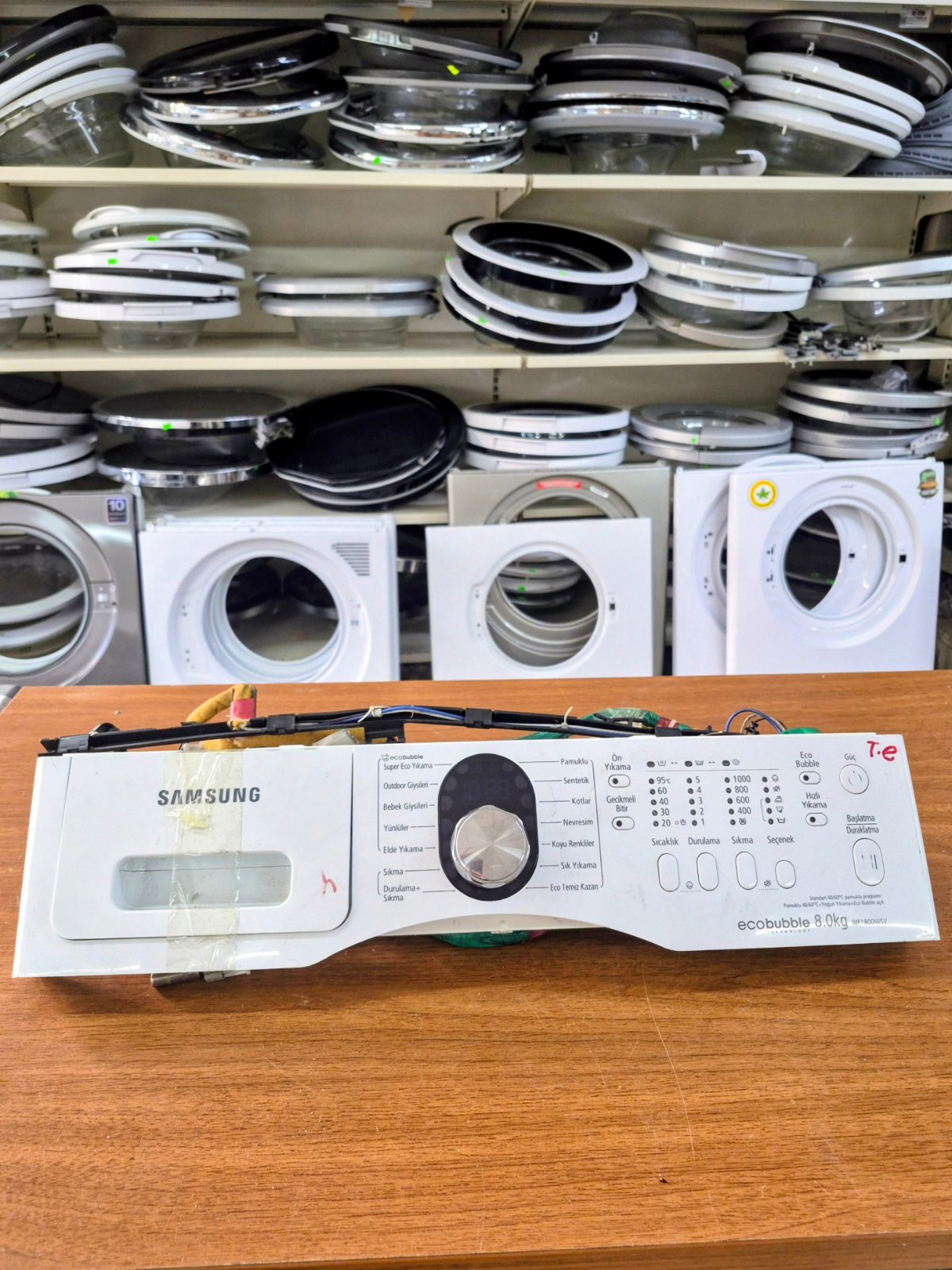 Samsung WF1800WSV EcoBubble Çamaşır Makinesi Ön Kontrol Paneli ve Elektronik Kart Komple (8 Kg)