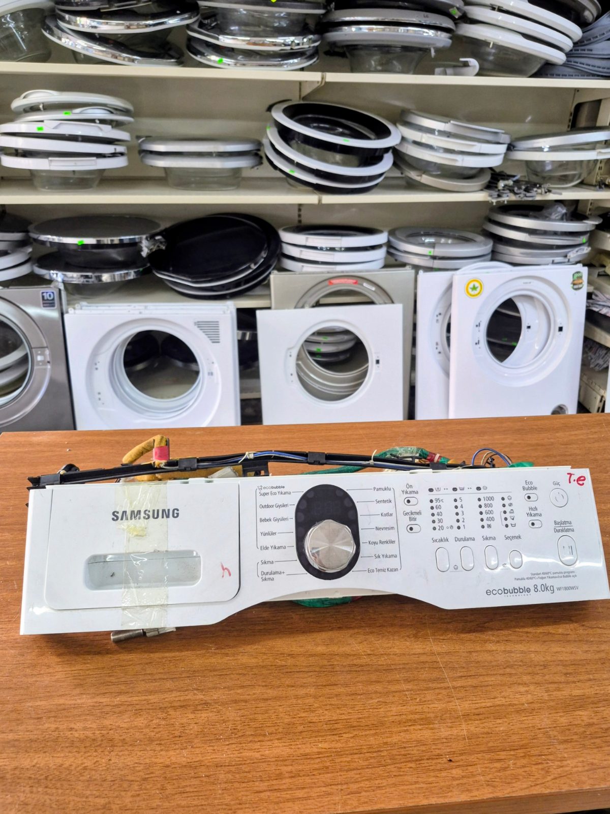Samsung WF1800WSV EcoBubble Çamaşır Makinesi Ön Kontrol Paneli ve Elektronik Kart Komple (8 Kg) — görsel 2