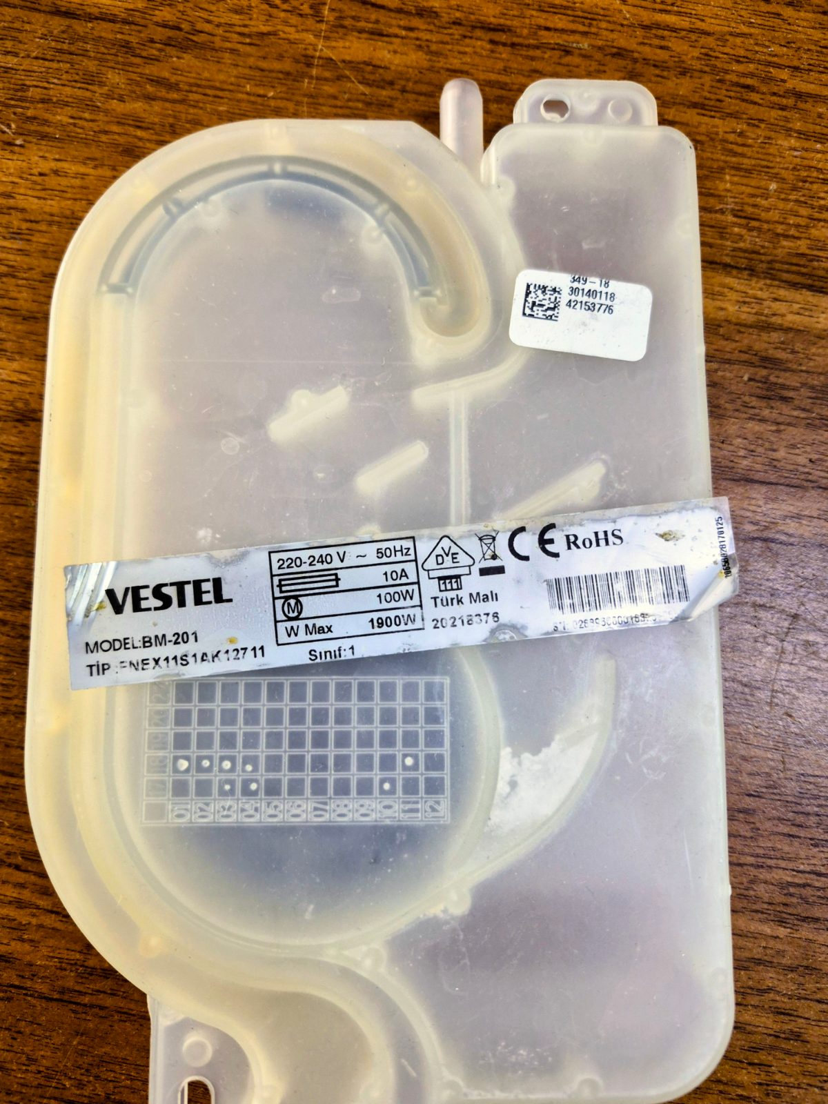 Vestel Bulaşık Makinesi Su Sayacı Labirenti Debimetre (Kod: 42153776 / 30140118) — görsel 4