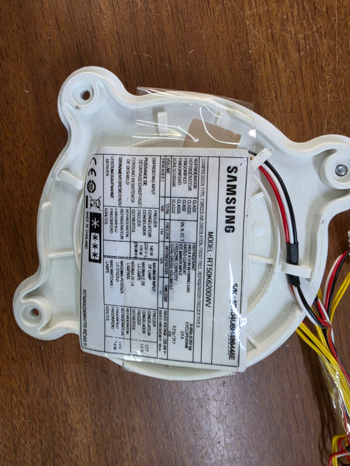 Samsung RT50K6200WV No-Frost Buzdolabı Fan Motor Komple Seti — görsel 8