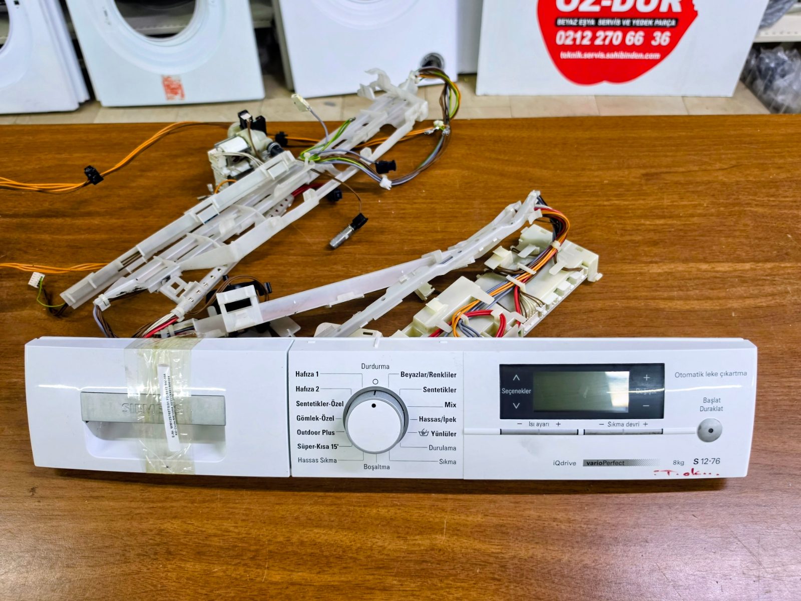 Siemens S 12-76 (WM12S762TR/01) Çamaşır Makinesi Elektronik Kart Ve Panel