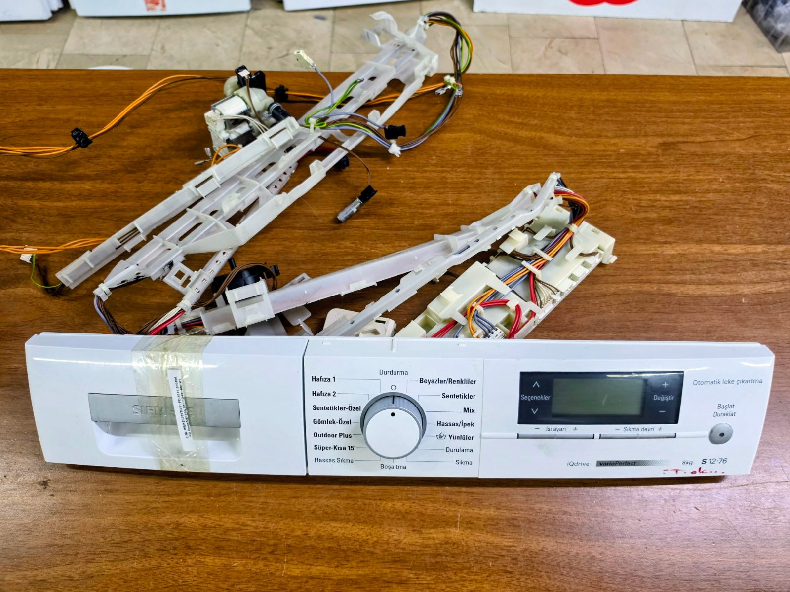 Siemens S 12-76 (WM12S762TR/01) Çamaşır Makinesi Elektronik Kart Ve Panel — görsel 3