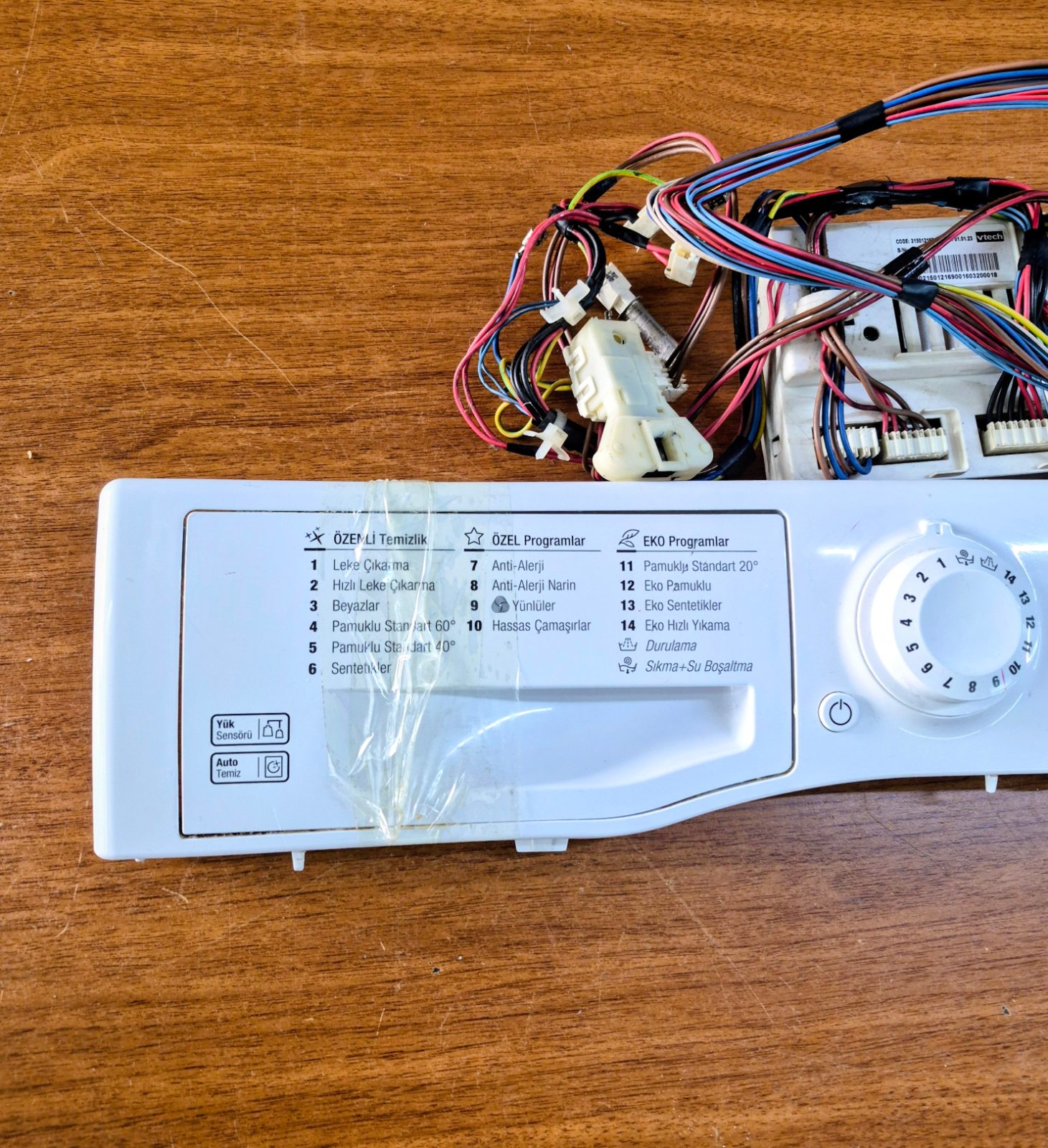 Indesit FMSF 502 Çamaşır Makinesi Kartı - Ön Panel, Güç Kartı ve Kablo Tesisatı Seti (Orijinal Çıkma) — görsel 2