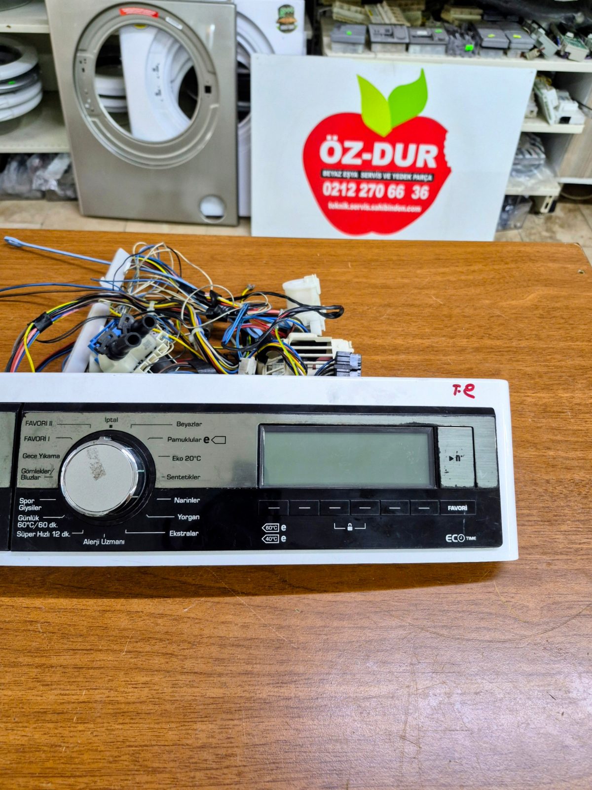 Vestel Hızlı 10912 TT Çamaşır Makinesi Ekran Kartı Panel Kablo Tesisatı Complete — görsel 3