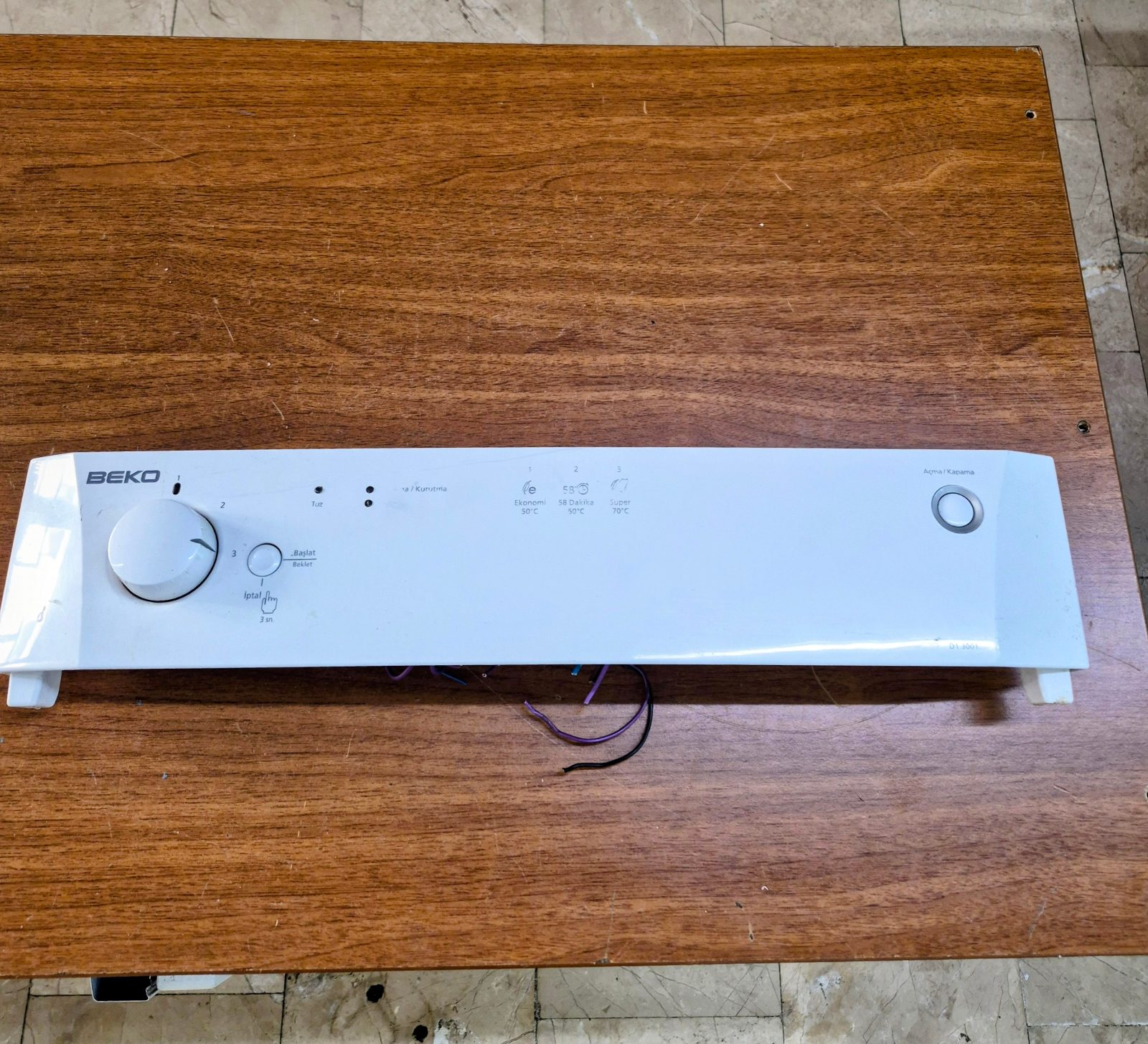 Beko D1 3001 Bulaşık Makinesi Elektronik Beyin Kartı (Orijinal Çıkma)