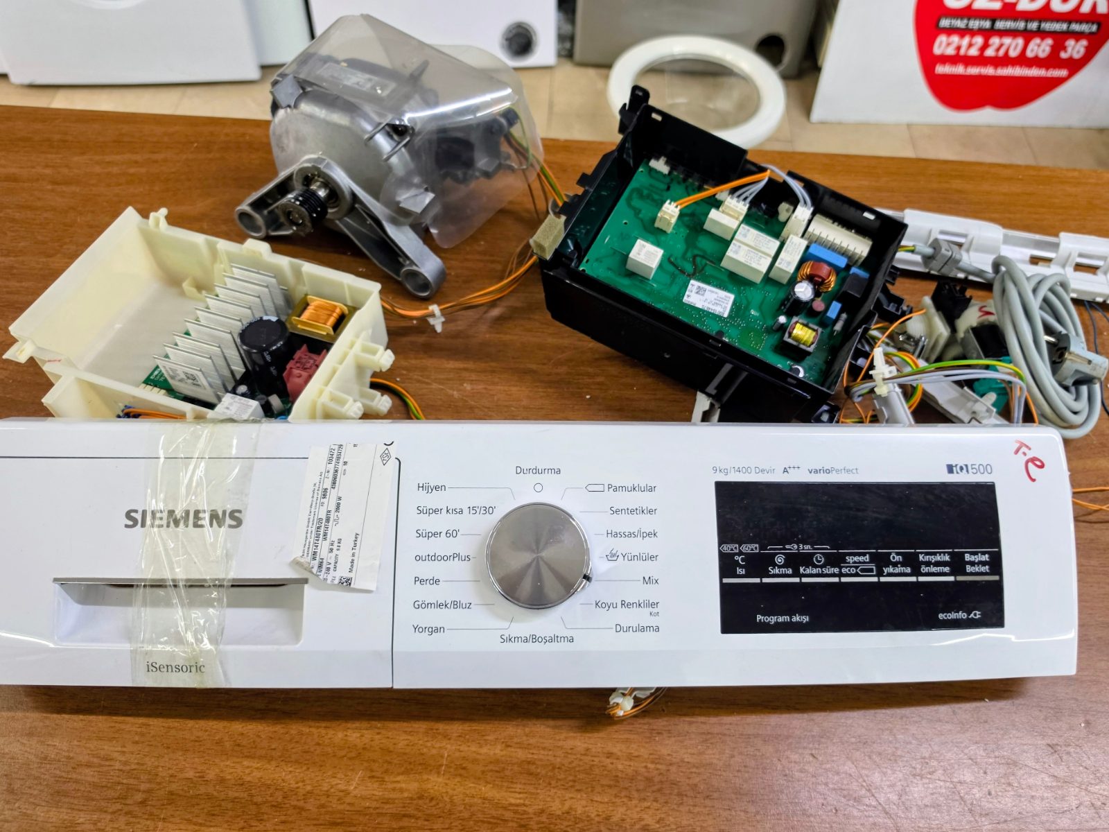 Siemens WM14T480TR/20 iQ500 9 kg 1400 Devir Çamaşır Makinesi Parça Seti