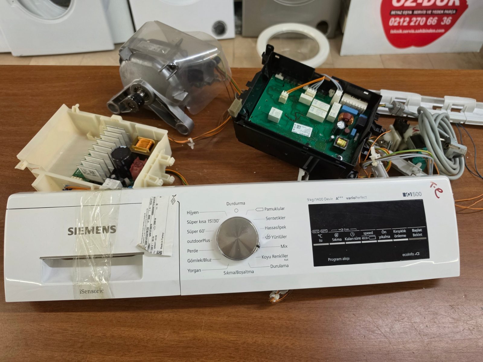 Siemens WM14T480TR/20 iQ500 9 kg 1400 Devir Çamaşır Makinesi Parça Seti — görsel 3