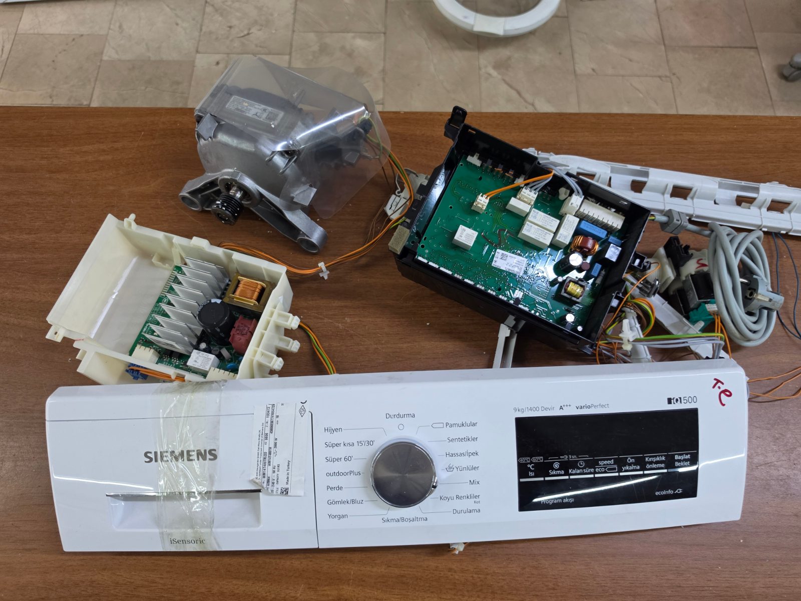 Siemens WM14T480TR/20 iQ500 9 kg 1400 Devir Çamaşır Makinesi Parça Seti — görsel 7