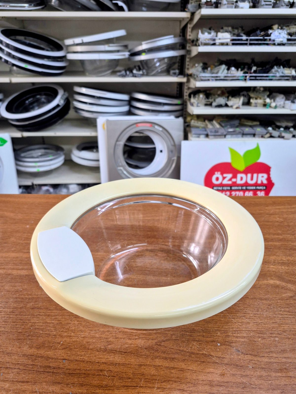 Profilo OCM6800TR Çamaşır Makinesi Ön Kapak Camı Çerçevesi Kolu Komple Orijinal İkinci El