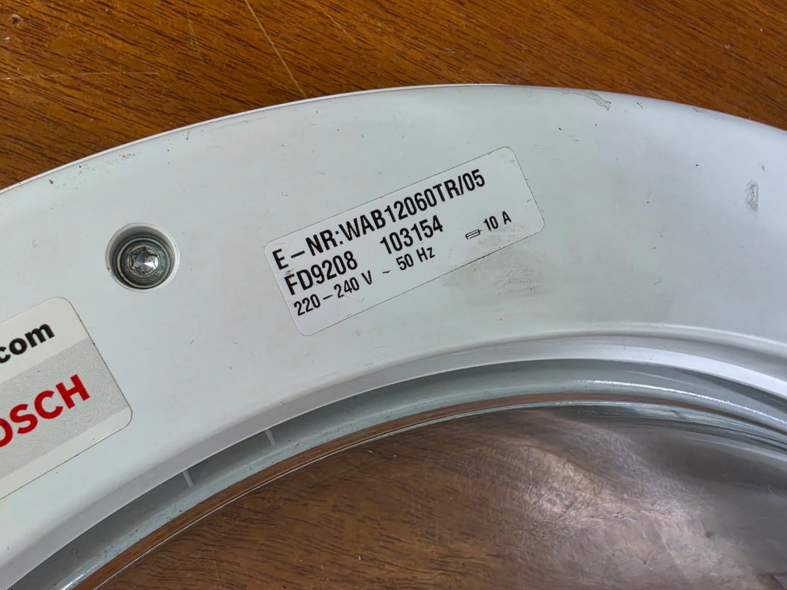 Bosch WAB12060TR/05 Komple Çamaşır Makinesi Kapağı (Orijinal Sökme) — görsel 10