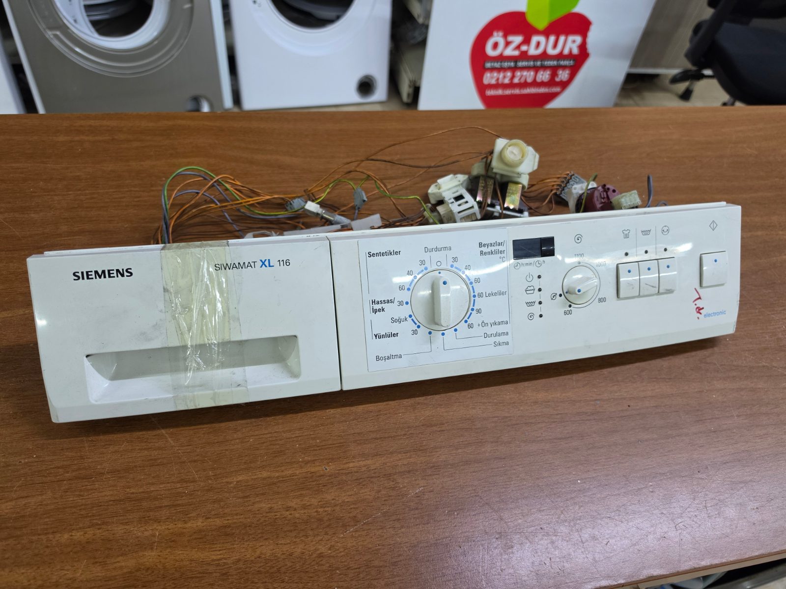 Siemens Siwamat XL 116 Çamaşır Makinesi Ön Panel, Kart ve Tesisat Takımı