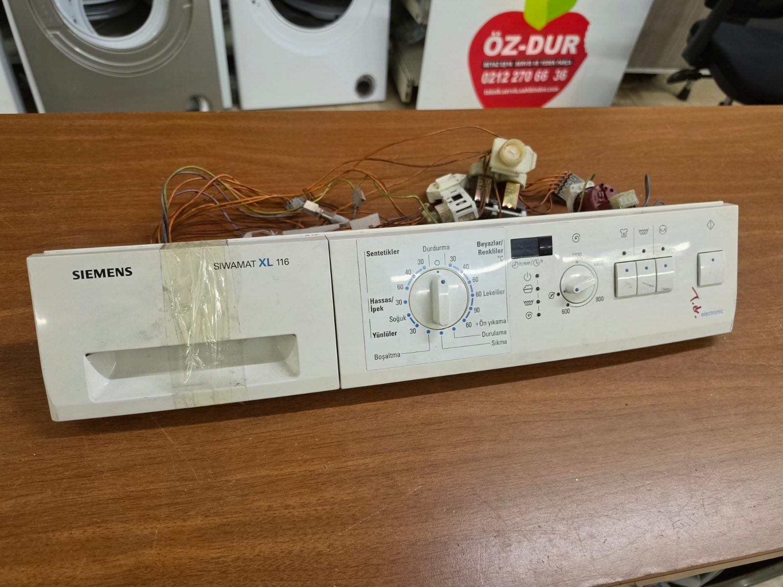 Siemens Siwamat XL 116 Çamaşır Makinesi Ön Panel, Kart ve Tesisat Takımı — görsel 2