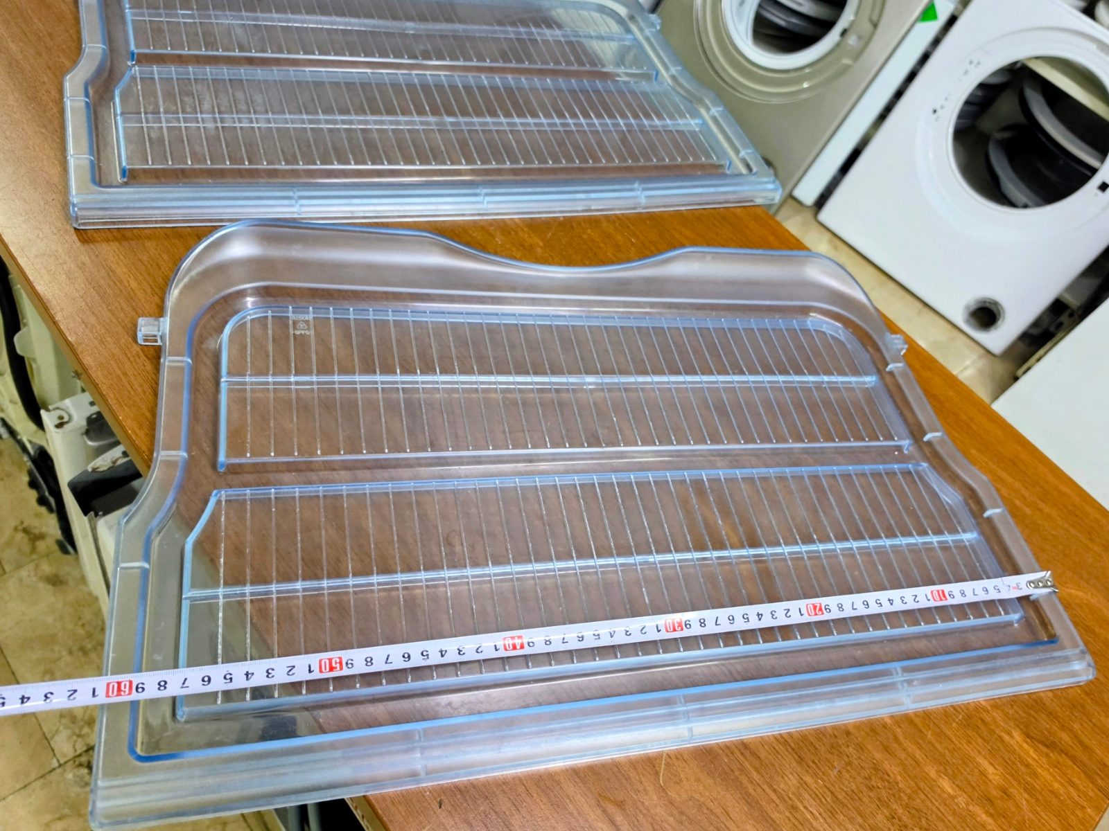 Beko / Arçelik Buzdolabı Şeffaf Cam Üstü Sebzelik Rafı (D 9459 NM Uyumlu) - Genişlik: ~63 cm
