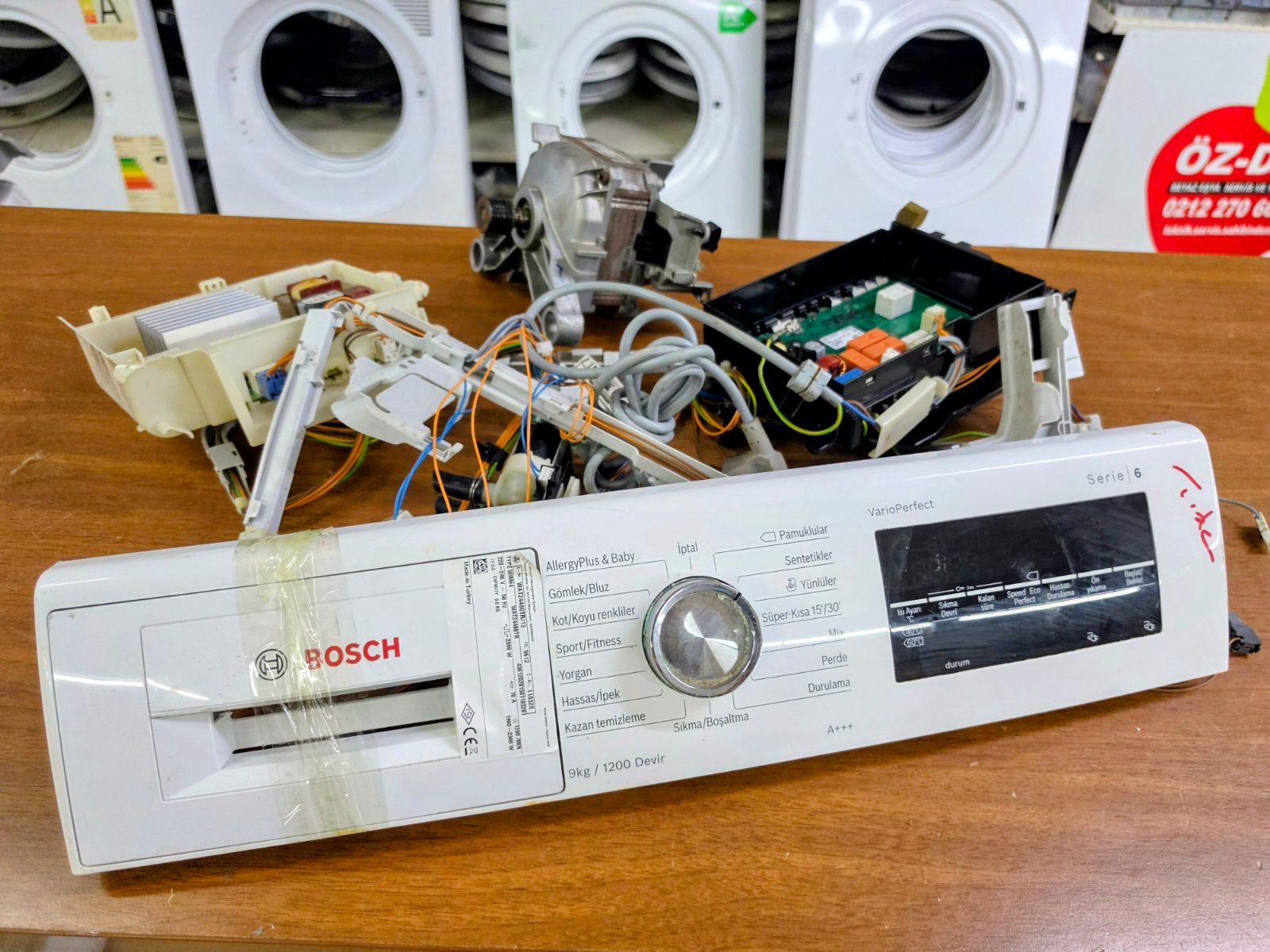 Bosch Serie 6 Çamaşır Makinesi Elektronik Kart, Panel ve Motor Seti (WAT24480TR/13) — görsel 8