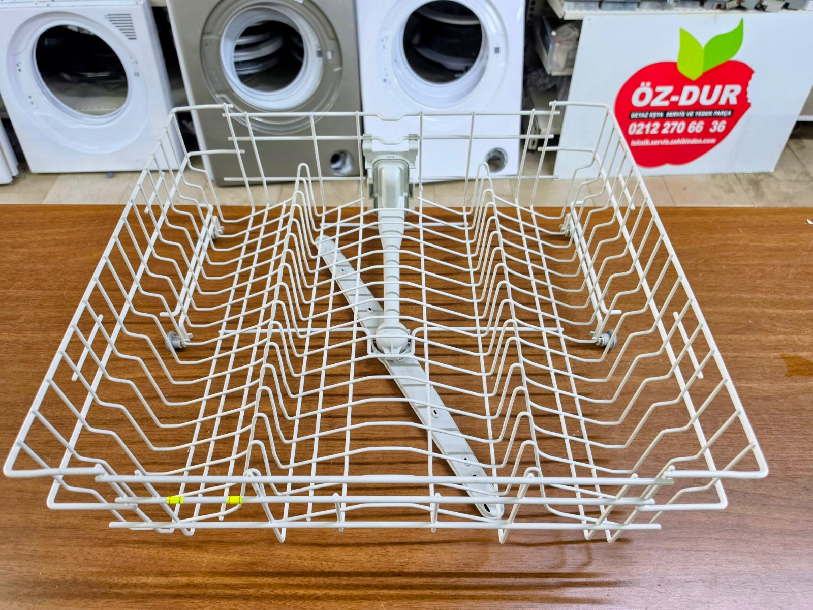 Arçelik 6220 - 6230 / Beko D1 - D2 - D3 Bulaşık Makinesi Üst Sepet (Pervaneli - Beyaz — görsel 3