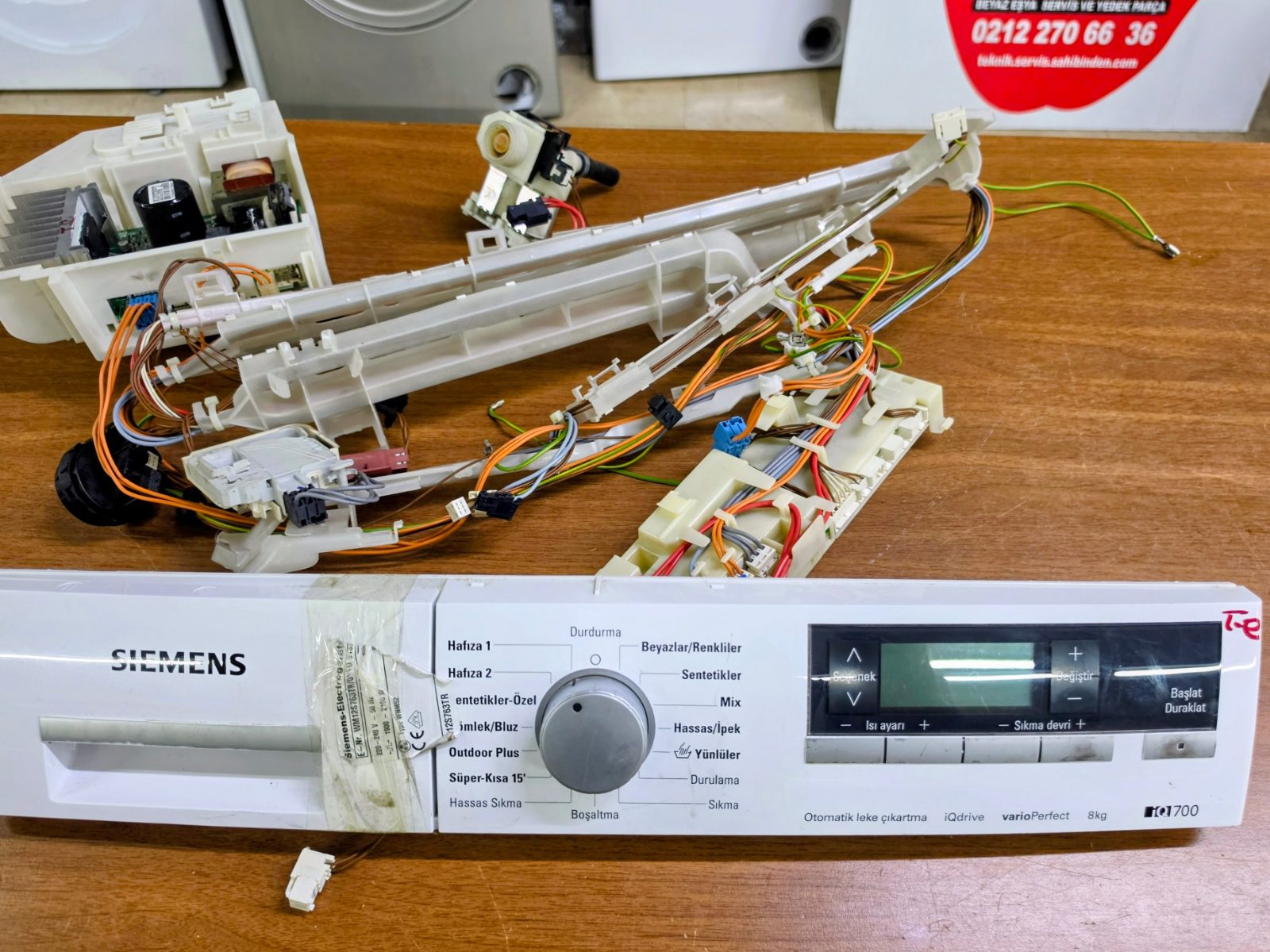 Siemens iQ700 Çamaşır Makinesi Ön Panel, Elektronik Kart ve Tesisat (WM12S763TR/01) — görsel 1