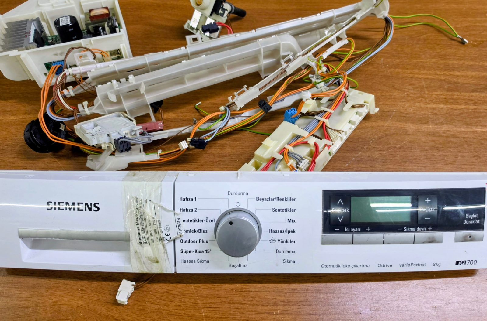 Siemens iQ700 Çamaşır Makinesi Ön Panel, Elektronik Kart ve Tesisat (WM12S763TR/01) — görsel 5