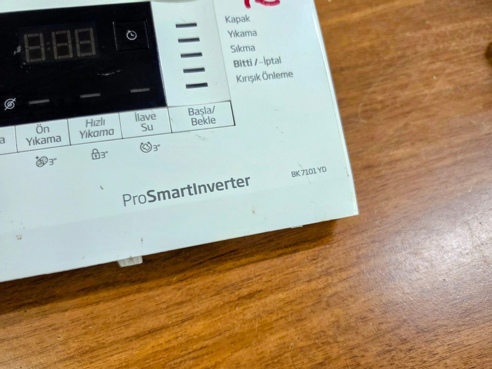 Beko BK 7101 YD Çamaşır Makinesi Ön Panel, Elektronik Kart ve Su Ventili (Komple Set) — görsel 6
