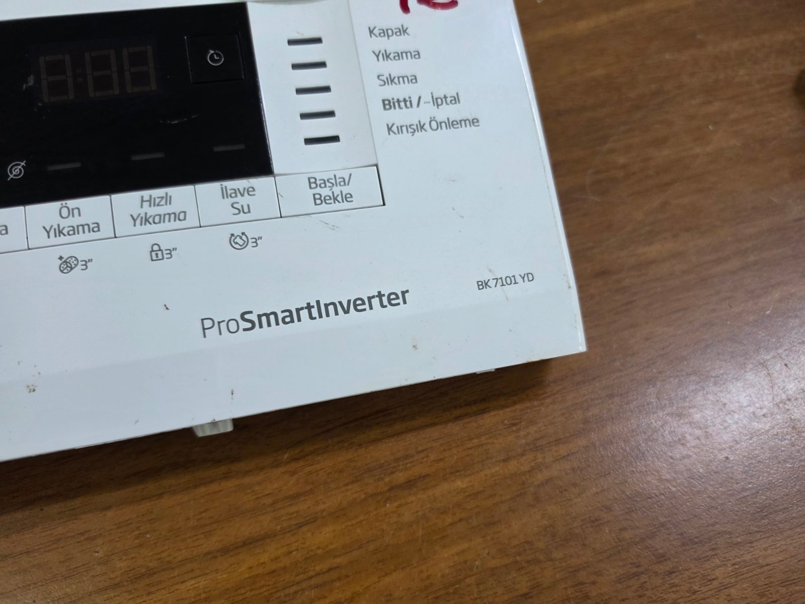 Beko BK 7101 YD Çamaşır Makinesi Ön Panel, Elektronik Kart ve Su Ventili (Komple Set) — görsel 8
