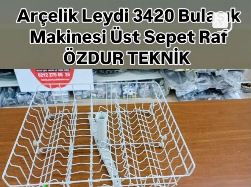 Arçelik Leydi 3420 Bulaşık Makinesi Üst Sepeti / Rafı - Orijinal Yedek Parça — görsel 1