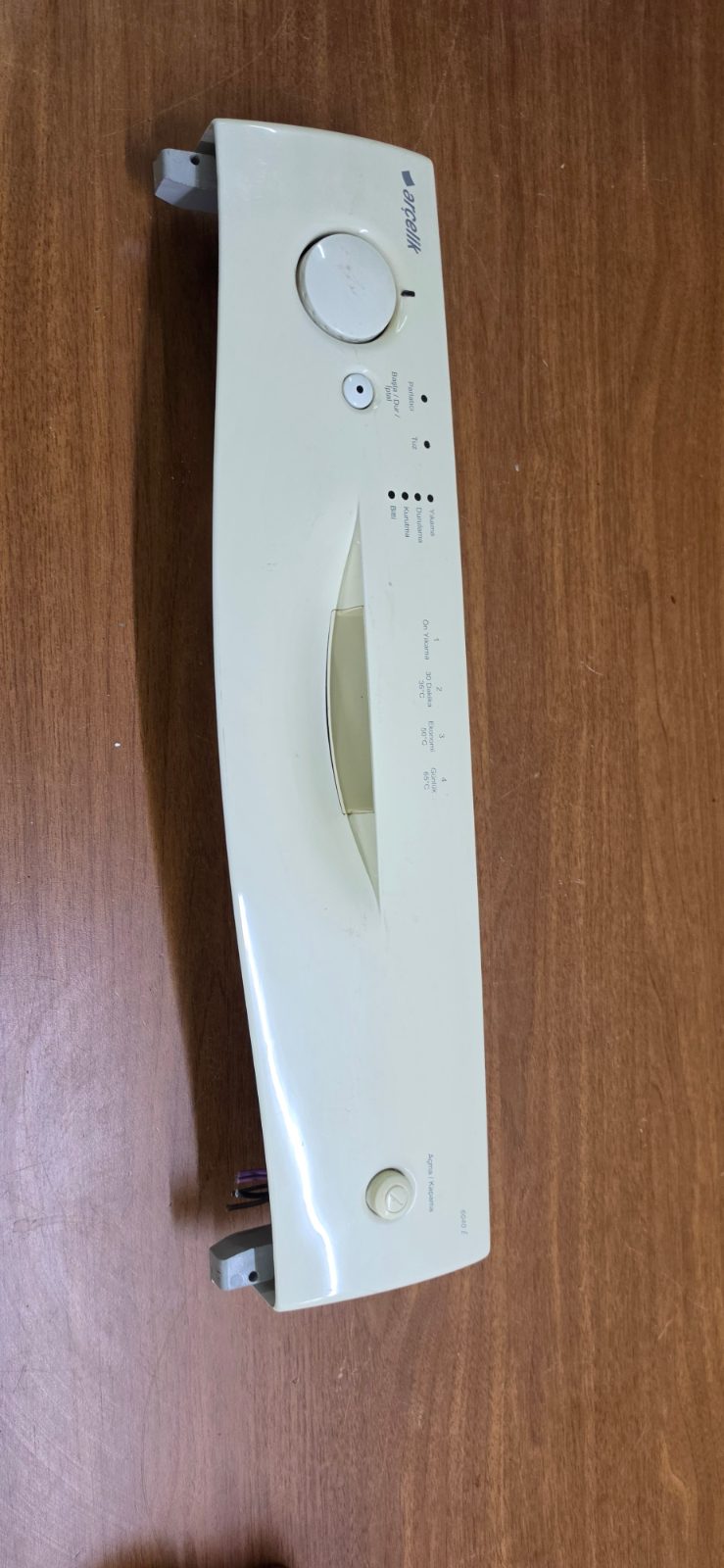 Arçelik 6040 E Bulaşık Makinesi Ön Paneli / Kontrol Paneli (Orijinal) — görsel 4