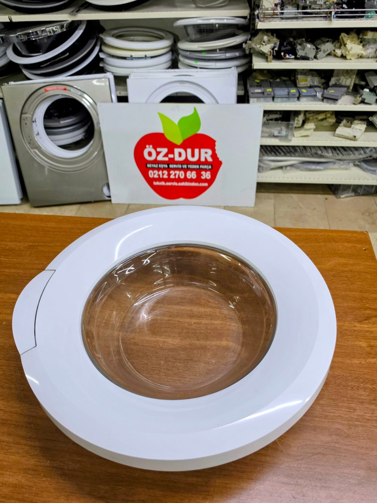 Vestel Çamaşır Makinesi Camlı Ön Kapak Komplesi (Beyaz) - Orijinal Çıkma — görsel 2