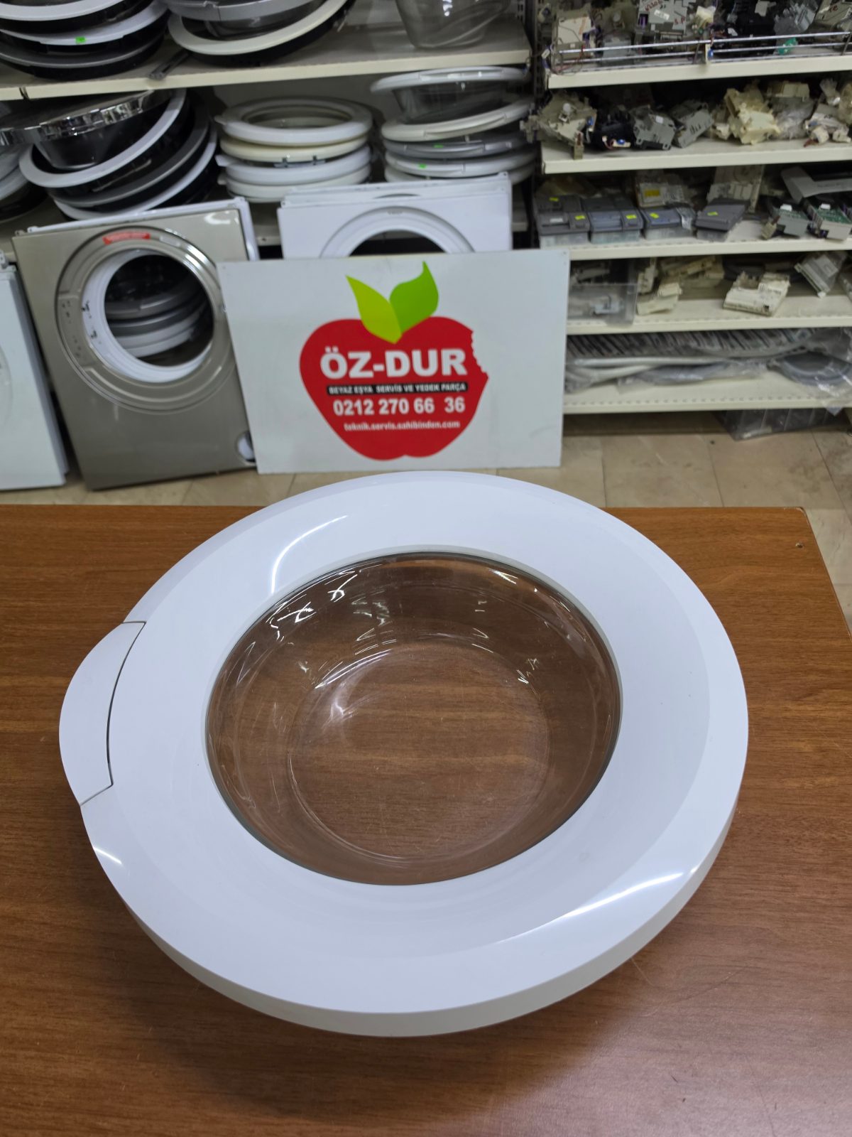 Vestel Çamaşır Makinesi Camlı Ön Kapak Komplesi (Beyaz) - Orijinal Çıkma — görsel 6