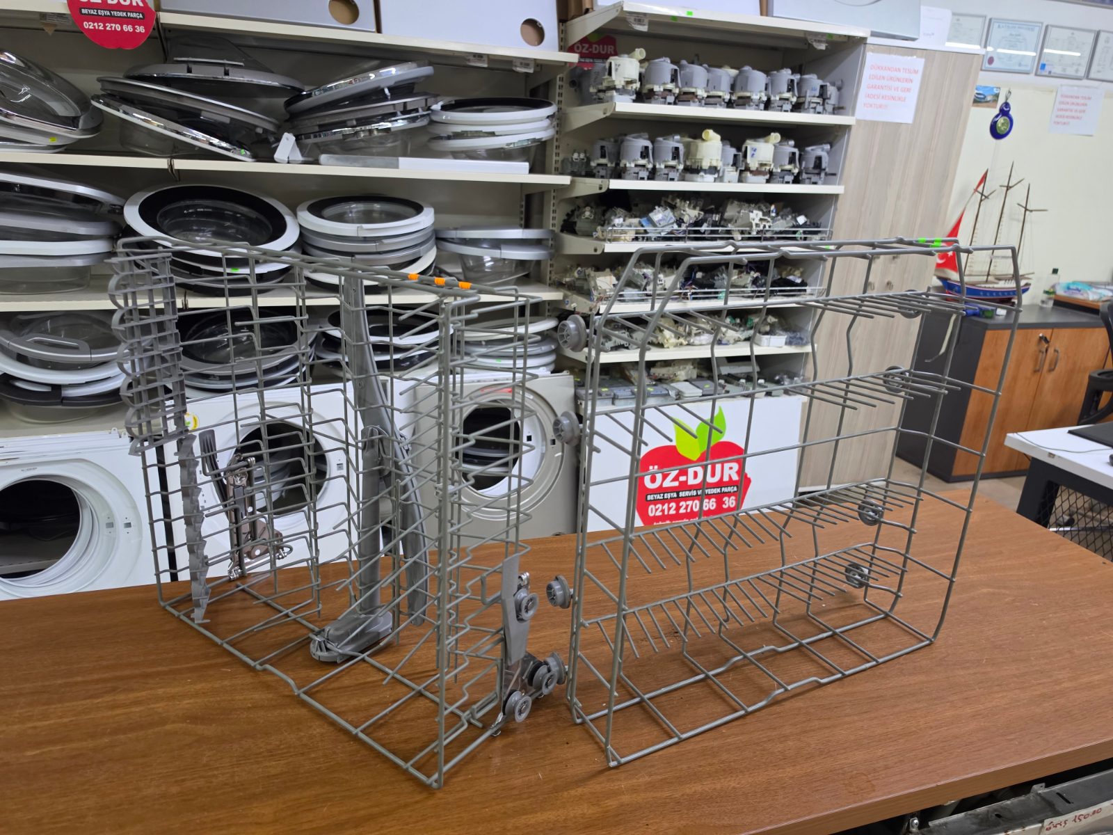 Bosch SGS45E12 Uyumlu Bulaşık Makinesi Alt ve Üst Sepet Takımı (Orijinal Gri) — görsel 17