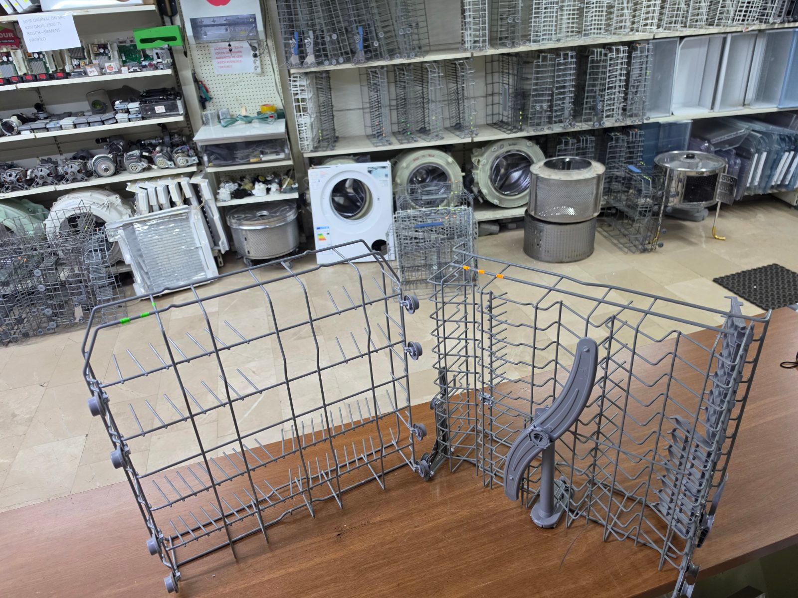 Bosch SGS45E12 Uyumlu Bulaşık Makinesi Alt ve Üst Sepet Takımı (Orijinal Gri) — görsel 18