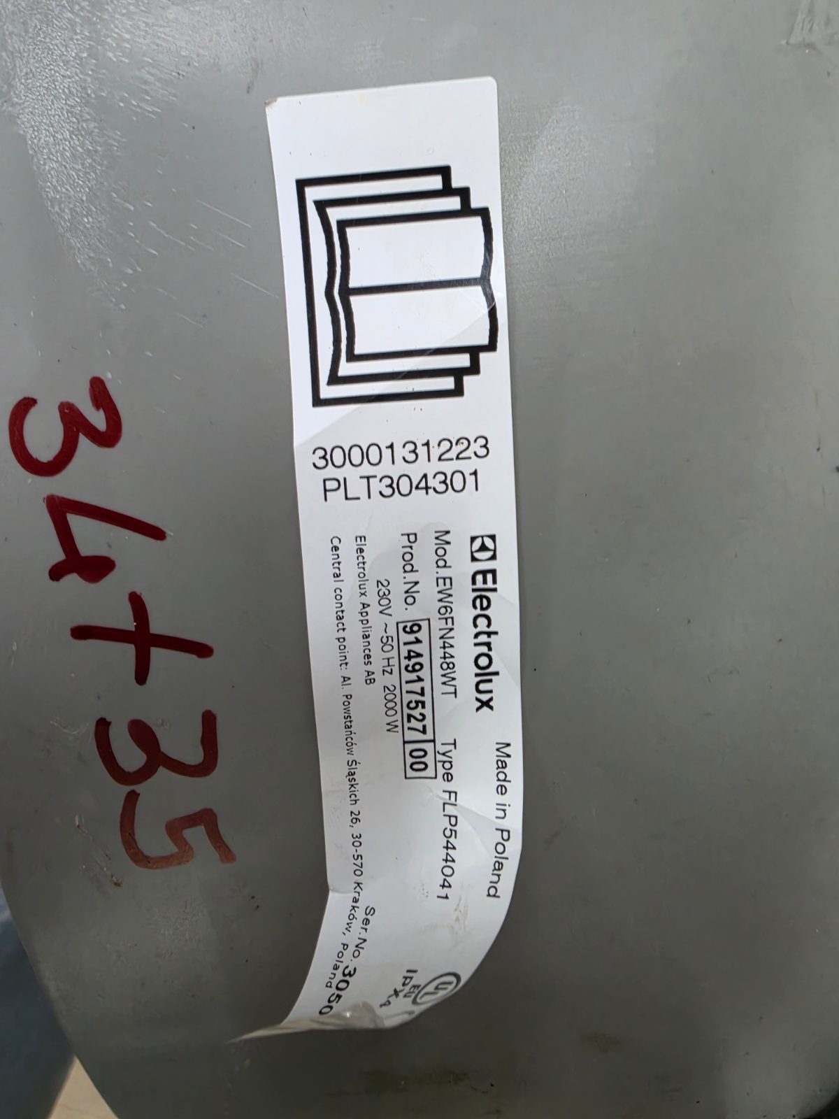 Electrolux Çamaşır Makinesi Komple Kazan Grubu - EW6FN448WT — görsel 4