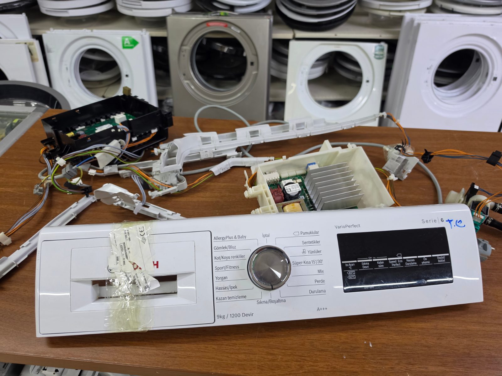 Bosch Serie 6 Çamaşır Makinesi Ön Panel / Beyin Kartı - 9kg / 1200 Devir — görsel 4