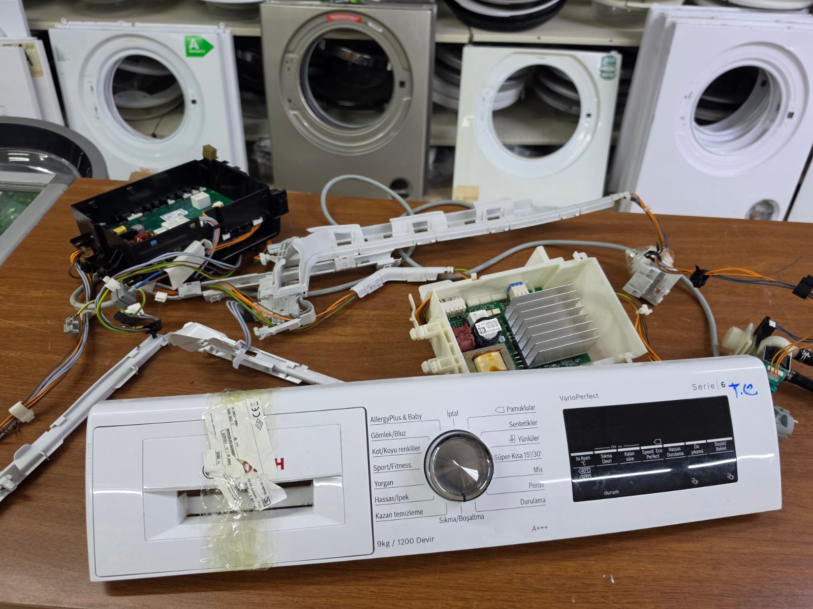 Bosch Serie 6 Çamaşır Makinesi Ön Panel / Beyin Kartı - 9kg / 1200 Devir — görsel 7