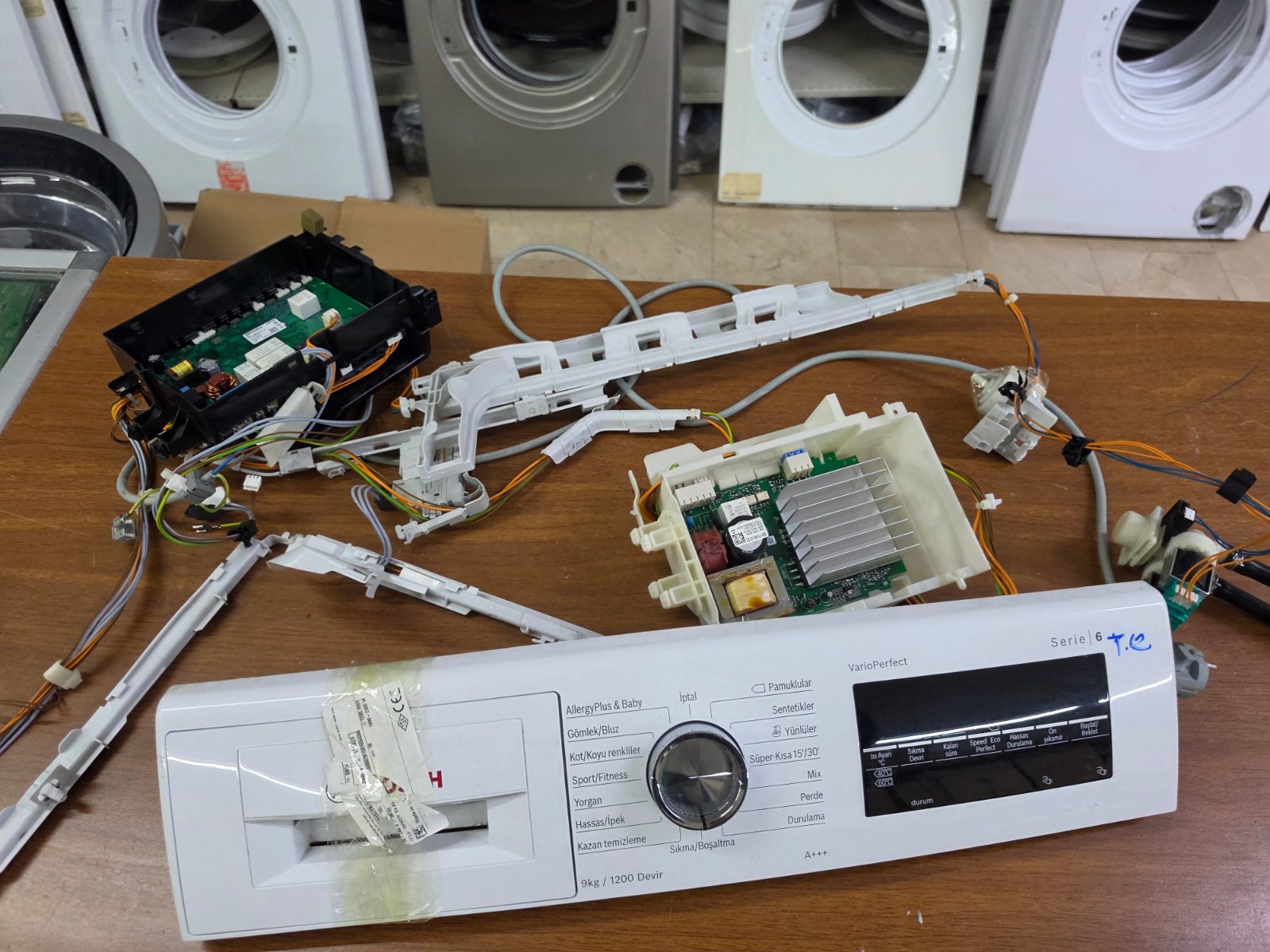 Bosch Serie 6 Çamaşır Makinesi Ön Panel / Beyin Kartı - 9kg / 1200 Devir — görsel 8
