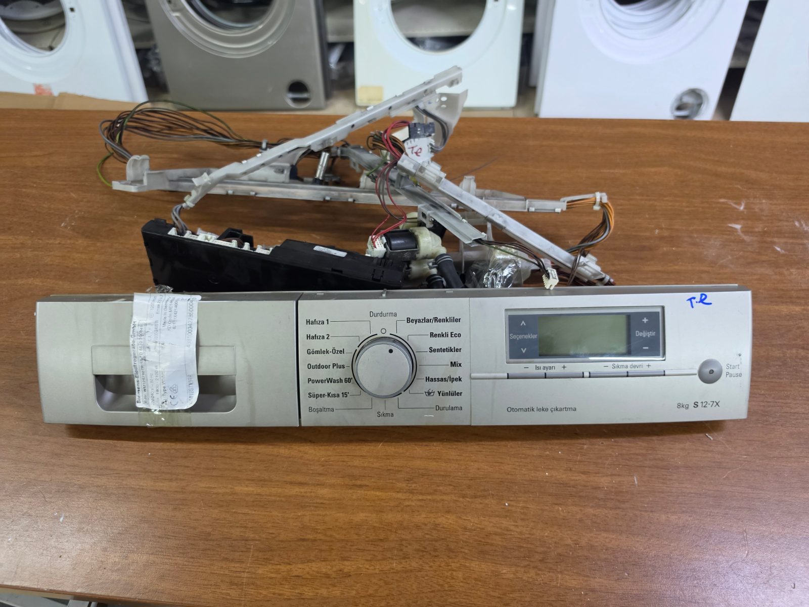 Siemens WM12S7X0TR 8 kg 1200 Devir Çamaşır Makinesi Ön Panel, Kart ve Tesisat Seti — görsel 4