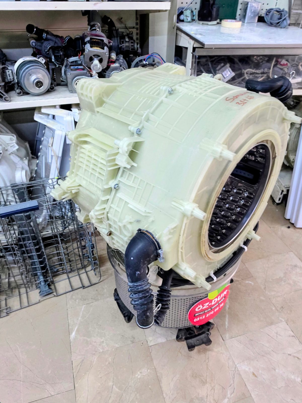 Samsung WW10T604DLN 10.5 KG Çamaşır Makinesi Komple Kazan Grubu (Orijinal Çıkma) — görsel 4