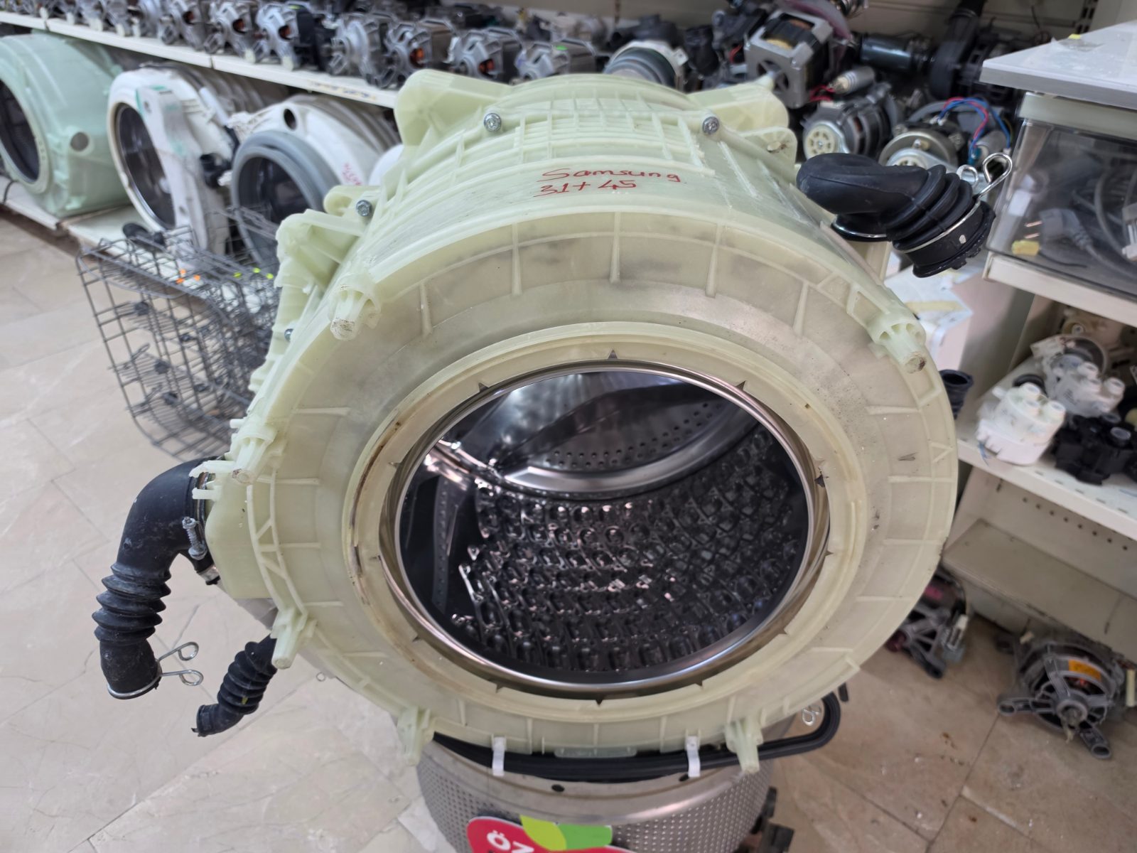 Samsung WW10T604DLN 10.5 KG Çamaşır Makinesi Komple Kazan Grubu (Orijinal Çıkma) — görsel 12