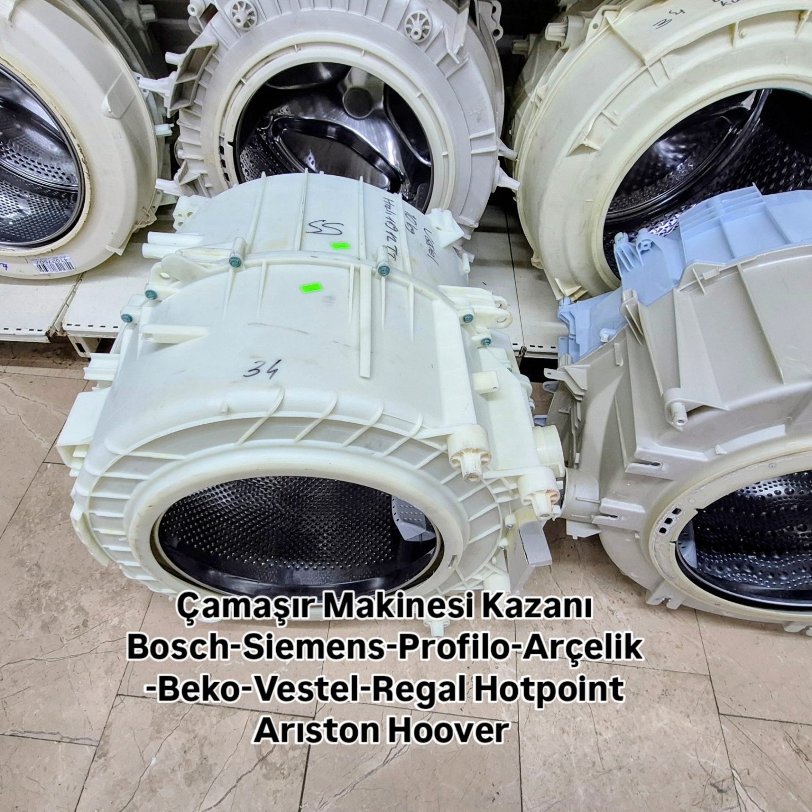Vestel Eko 9711 TL / 9111 TL Çamaşır Makinesi Komple Kazan Grubu (Kazan + Tambur) — görsel 7