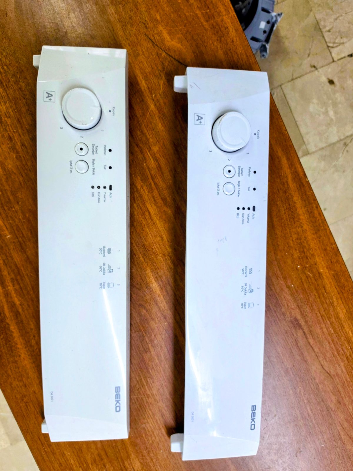 Beko D4 3001 Bulaşık Makinesi Ön Kontrol Paneli - Temiz / Orjinal Çıkma — görsel 14