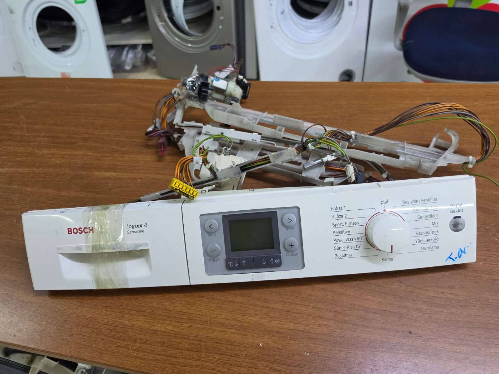 Bosch Logixx 8 Sensitive Çamaşır Makinesi Ön Panel, Ekran Kartı ve Kablo Tesisatı (Özdur Yedek Parça) — görsel 8