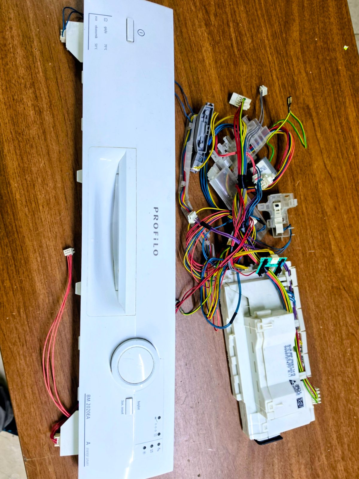 Profilo BM 2020EA 3 Programlı Bulaşık Makinesi Komple Ön Panel + Ana Kart + Kablo Tesisatı Grubu (Sayaçsız Model — görsel 2