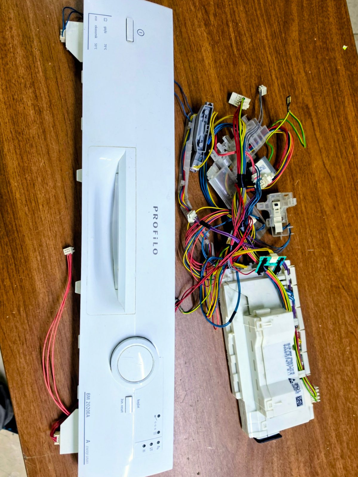 Profilo BM 2020EA 3 Programlı Bulaşık Makinesi Komple Ön Panel + Ana Kart + Kablo Tesisatı Grubu (Sayaçsız Model — görsel 4