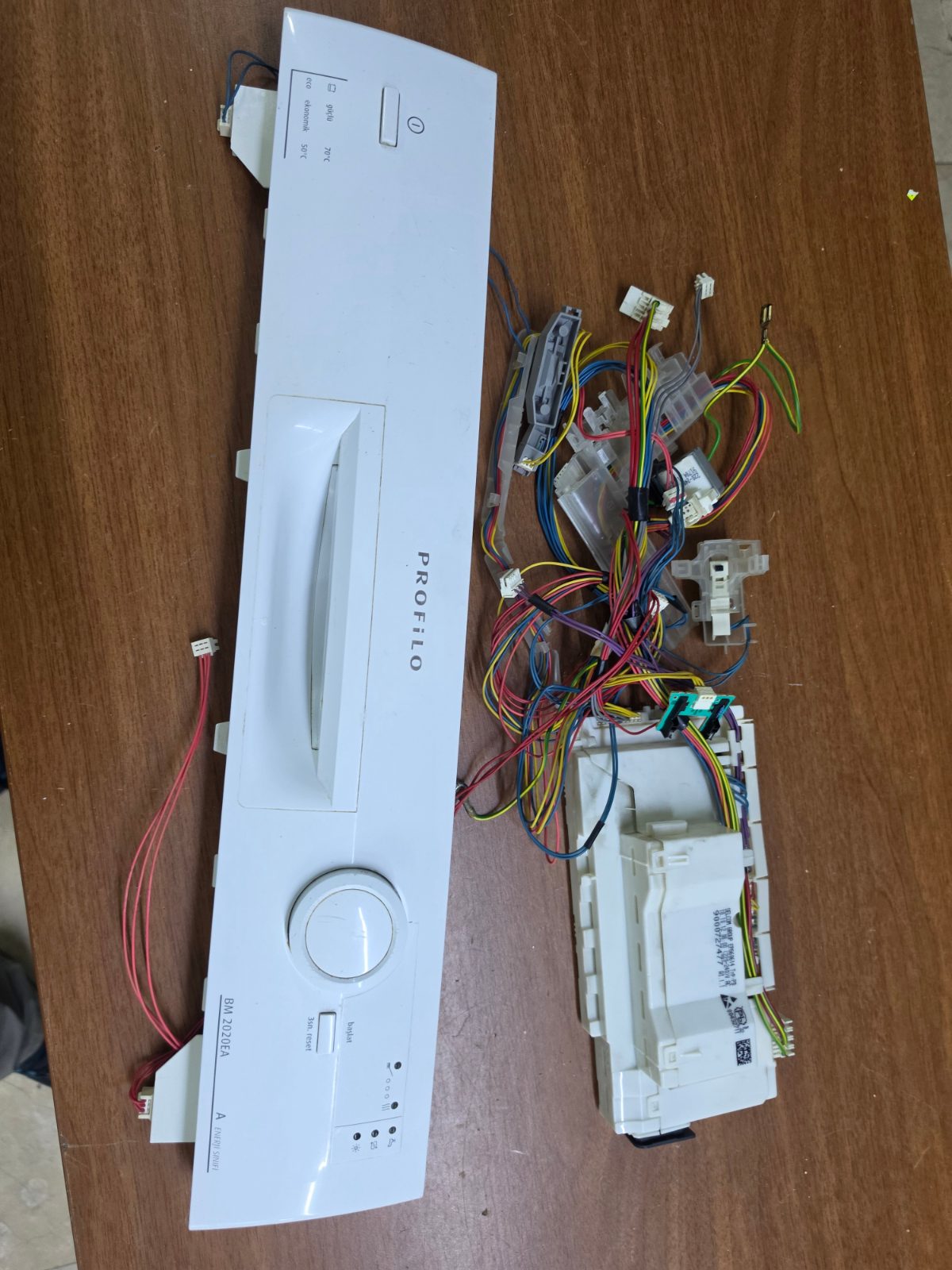 Profilo BM 2020EA 3 Programlı Bulaşık Makinesi Komple Ön Panel + Ana Kart + Kablo Tesisatı Grubu (Sayaçsız Model — görsel 9