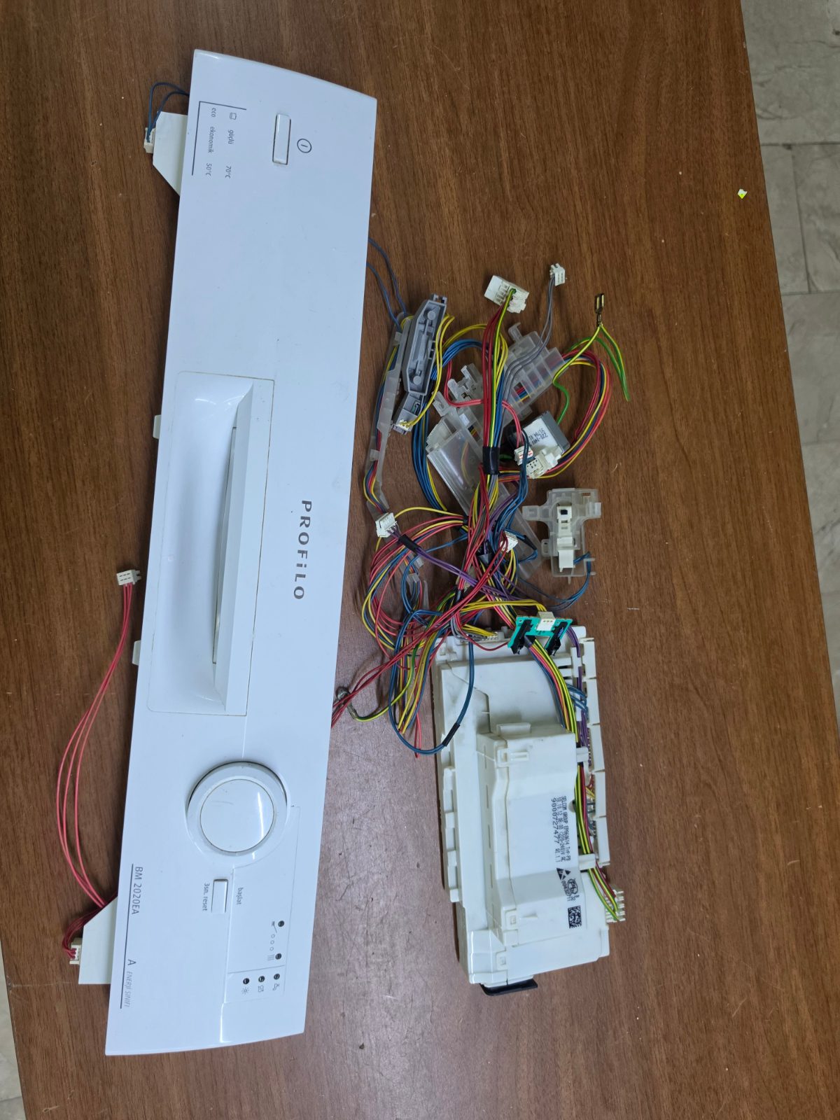 Profilo BM 2020EA 3 Programlı Bulaşık Makinesi Komple Ön Panel + Ana Kart + Kablo Tesisatı Grubu (Sayaçsız Model — görsel 12