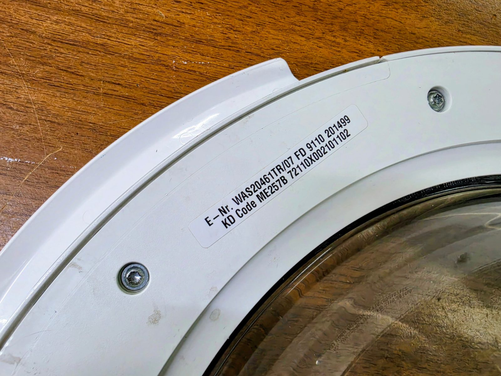 Bosch / Siemens / Profilo Çamaşır Makinesi Ön Kapak Komple (E-Nr: WAS20461TR/07) — görsel 4