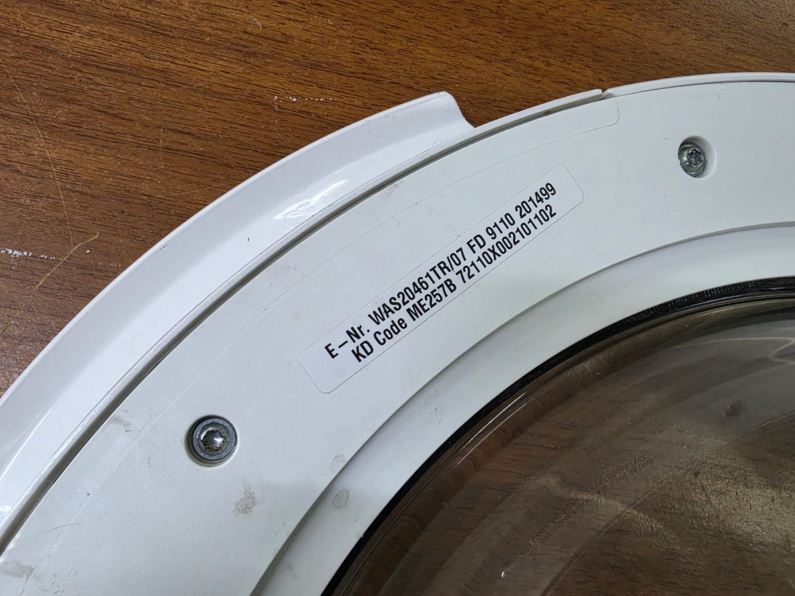 Bosch / Siemens / Profilo Çamaşır Makinesi Ön Kapak Komple (E-Nr: WAS20461TR/07) — görsel 16