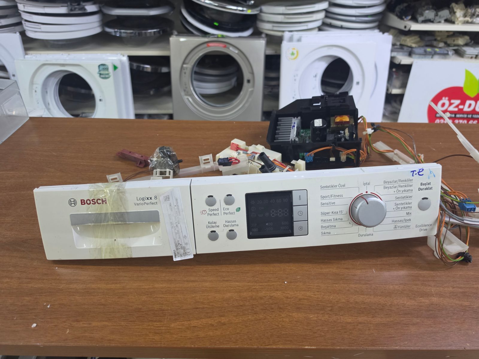 Bosch Logixx 8 Varioperfect Çamaşır Makinesi Elektronik Kart, Ön Panel ve Kablo Tesisatı Seti (Profilo CM102K0TR/09 - 1000 Devir / 8 kg) — görsel 5