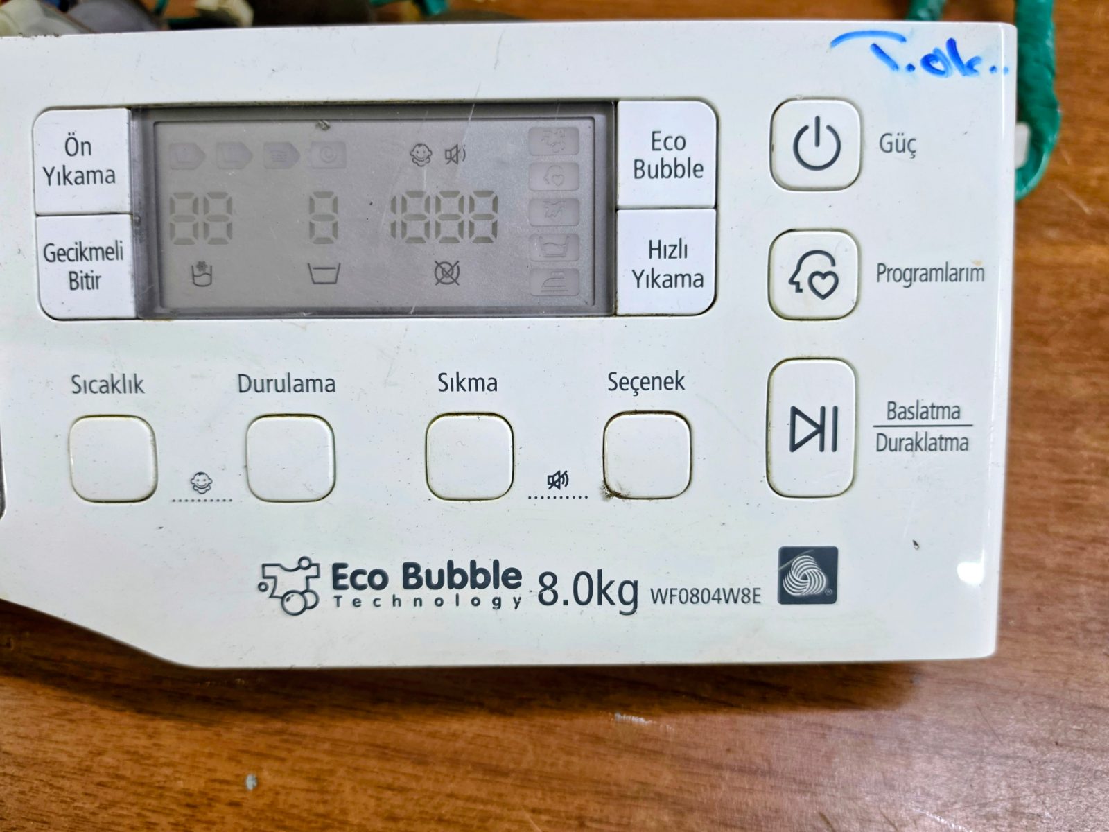 Samsung Eco Bubble 8.0 kg (Model No: WF0804W8E) — görsel 6