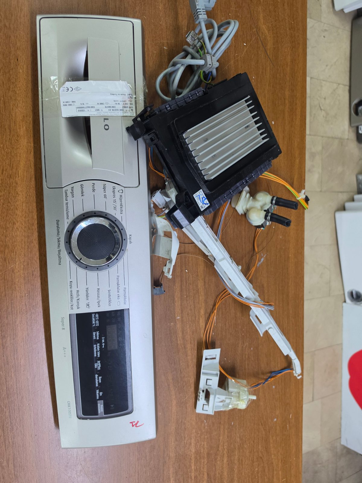 Profilo CMK1000STR Çamaşır Makinesi Ön Panel ve Elektronik Beyin Kartı Seti — görsel 7