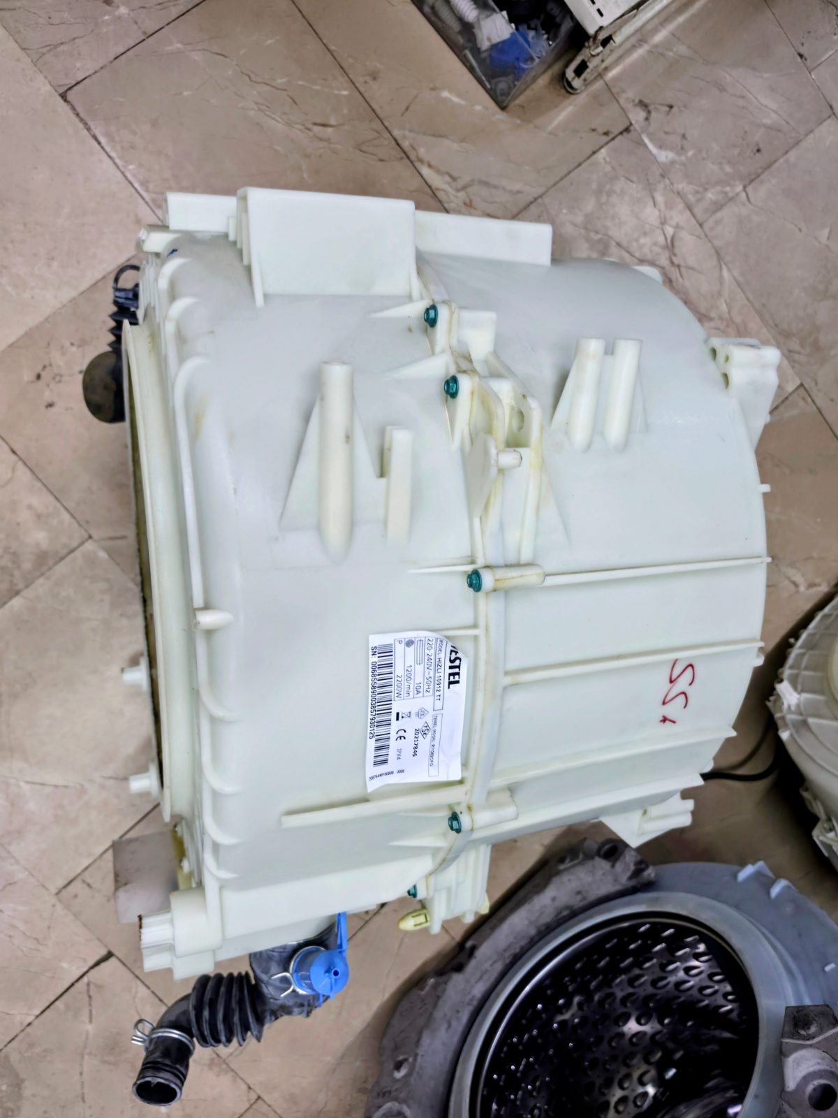 Vestel Hızlı 10912 TT 10 Kg 1200 Devir Çamaşır Makinesi Kazanı - Özdur Yedek Parça — görsel 3