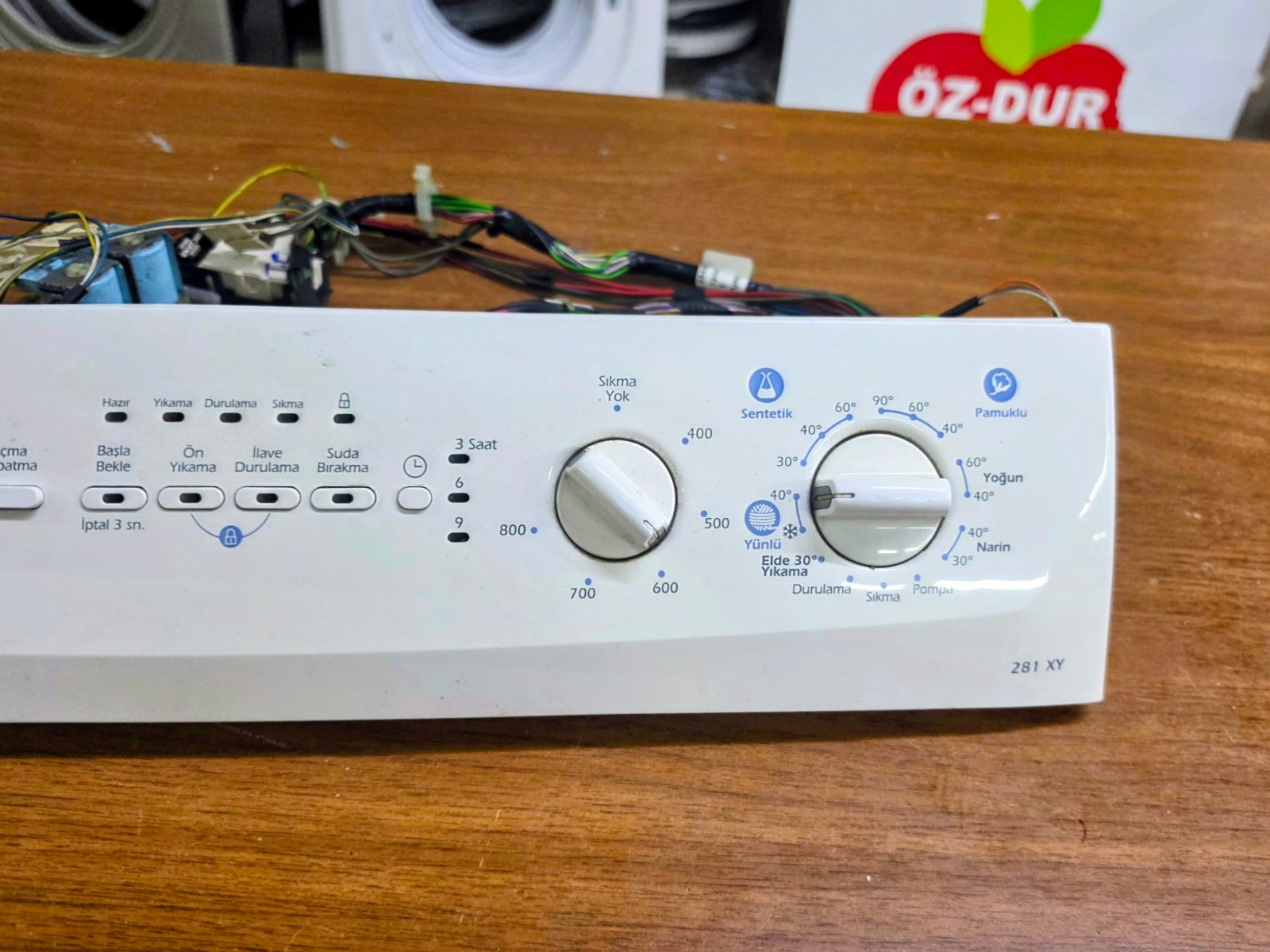 Altus 281 XY Çamaşır Makinesi Ön Kontrol Paneli ve Kablo Tesisatı — görsel 7